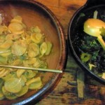 たくあんの煮物と若竹煮