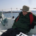 ヨット上の古田先生