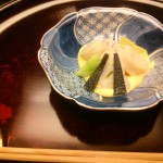 ホタテの黄身酢あん