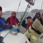 保田漁港を目指してセーリング