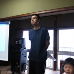 懇親会ｽﾀｰﾄ♪(田尻ﾏﾘｰﾅ ﾊｰﾊﾞｰﾏｽﾀｰ･吉村秀樹)