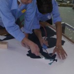 失敗したノンスリップのパターンをはがす